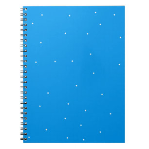Carnet Bleu avec points blancs accessoires à la personnal