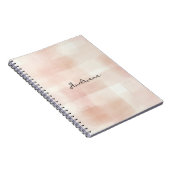 Carnet Bleu - Bandes Plaid (Côté Droit)