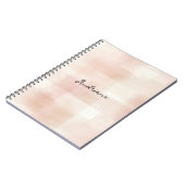 Carnet Bleu - Bandes Plaid (Côté gauche)