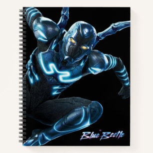 Carnet Bleu Beetle Leaping Caractère Art
