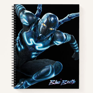 Carnet Bleu Beetle Leaping Caractère Art