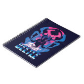 Carnet Bleu Beetle Rétrowave contre graphique (Côté gauche)