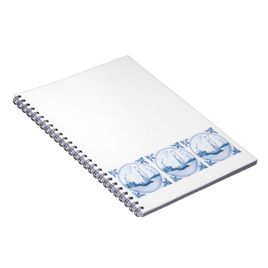 Carnet Bleu blanc Delft (Côté Droit)