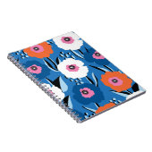 Carnet Bleu Blanc Rouge : Scandinave Florale. (Côté Droit)