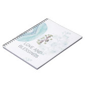 Carnet Bleu Bleu Bleu Botanique abstrait (Côté gauche)