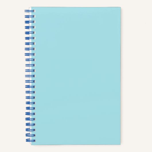 Carnet Bleu Bleu Bleu (couleur solide) (Recto)