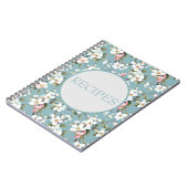 Carnet Bleu Botanique Dogwood de printemps (Côté gauche)