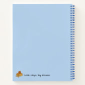 Carnet Bleu Capybara - Petites Etapes Grands Rêves (Dos)