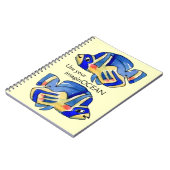 Carnet Bleu Cartoon Papillon Poisson (Côté gauche)