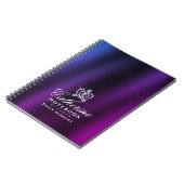 Carnet Bleu citron pourpre (Côté gauche)