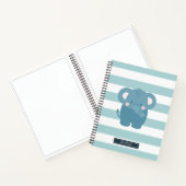 Carnet Bleu clair éléphant (Intérieur)