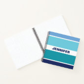 Carnet Bleu cool Et Blancs (Intérieur)