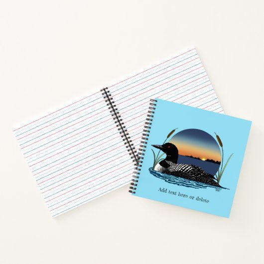 Carnet Bleu couché de soleil (Intérieur)