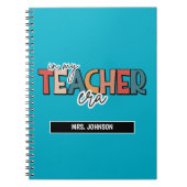 Carnet Bleu dans ma citation de l'ère de professeur (Devant)