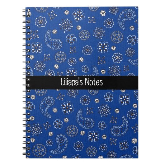 Carnet bleu de Bandana (Devant)