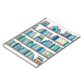 Carnet bleu de bibliothèque (Côté gauche)