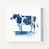 Carnet Bleu de cobalt Animaux de ferme - Vache (Dos)