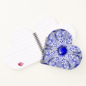 Carnet Bleu de dentelle en céramique de Grèce (Intérieur)