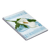 Carnet bleu de zantedeschia (Côté Droit)