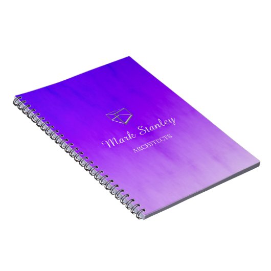 Carnet Bleu dégradé et violet (Côté Droit)