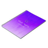 Carnet Bleu dégradé et violet (Côté gauche)