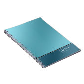 Carnet Bleu d'entreprise moderne chic (Côté Droit)