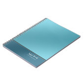 Carnet Bleu d'entreprise moderne chic (Côté gauche)