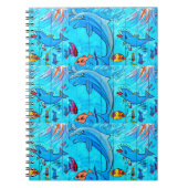 carnet bleu des dauphins riants (Devant)