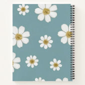 Carnet Bleu d'oeuf de canard avec marguerites, Original (Dos)