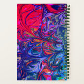 Carnet Bleu élégant Abstrait CE QUE DIEU DIT PRIÈRE (Verso)