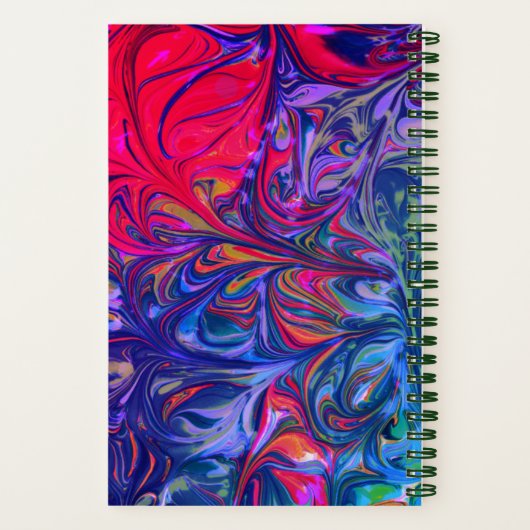 Carnet Bleu élégant Abstrait CE QUE DIEU DIT PRIÈRE (Verso)