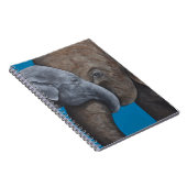 Carnet bleu Elphant et Enfant (Côté Droit)