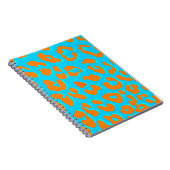 Carnet Bleu Empreinte de léopard (Côté Droit)