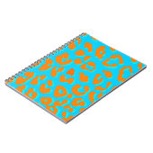 Carnet Bleu Empreinte de léopard (Côté gauche)
