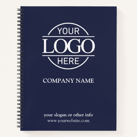 Carnet Bleu Entreprise Entreprise Logo promotionnel (Devant)