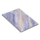 Carnet Bleu et beige Abstrait et embrouillé (Côté Droit)