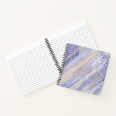 Carnet Bleu et beige Abstrait et embrouillé (Intérieur)