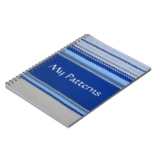 Carnet - Bleu et Blanc (Côté gauche)