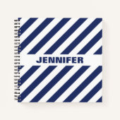 Carnet Bleu Et Blanc Gratté (Devant)