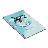 Carnet Bleu et blanc Ocra Ocean Beach Nautique (Côté Droit)