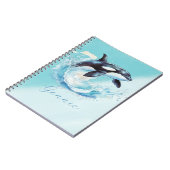 Carnet Bleu et blanc Ocra Ocean Beach Nautique (Côté gauche)