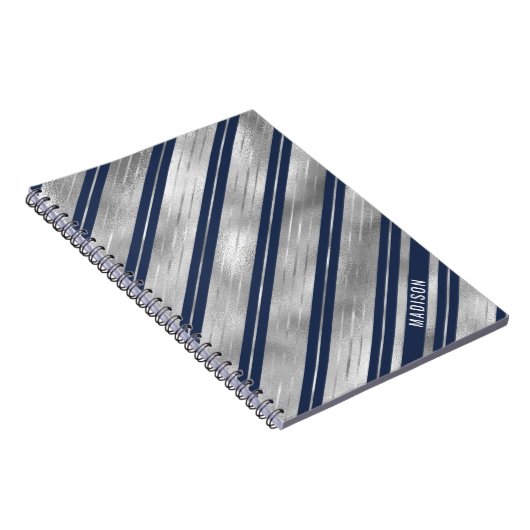 Carnet Bleu et gris brillant (Côté Droit)