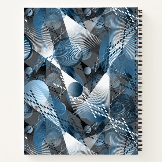 Carnet Bleu et gris. Résumé. (Dos)