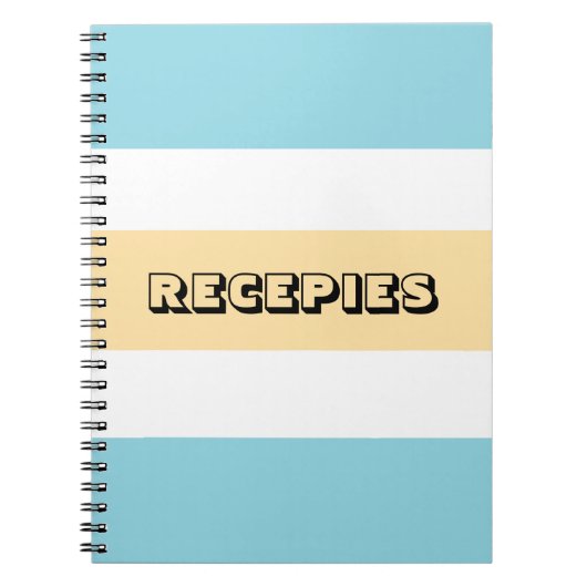 Carnet Bleu Et Jaune (Devant)