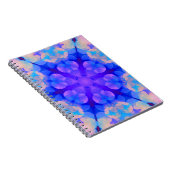 Carnet Bleu et rose Gradient Pastel Bubble Art (Côté Droit)