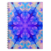 Carnet Bleu et rose Gradient Pastel Bubble Art (Devant)