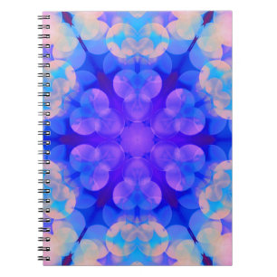 Carnet Bleu et rose Gradient Pastel Bubble Art