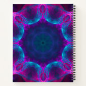 Carnet Bleu et rose néon foncé Kaleidoscope dégradé (Dos)
