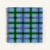 Carnet Bleu et vert Abstrait (Devant)