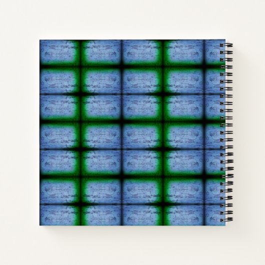 Carnet Bleu et vert Abstrait (Dos)